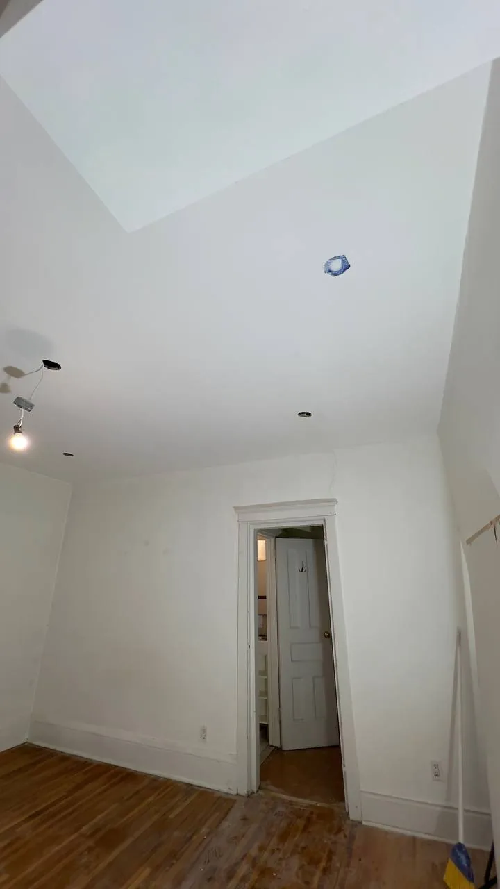 Finished vaulted ceiling in an older character home